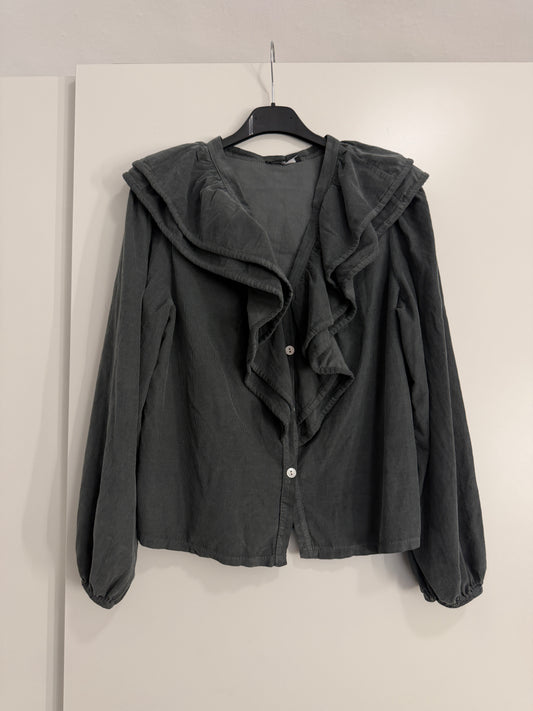 Camisa Claudia volantito en cuello