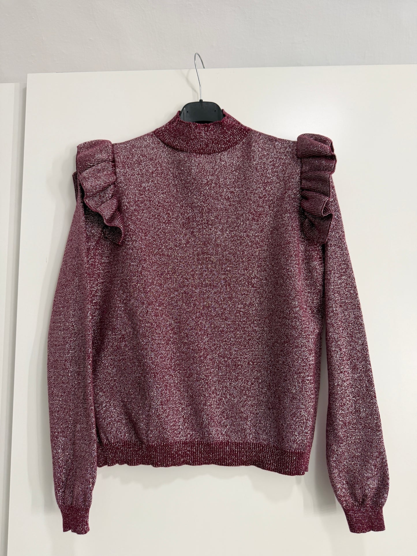 Jersey brillo volantes