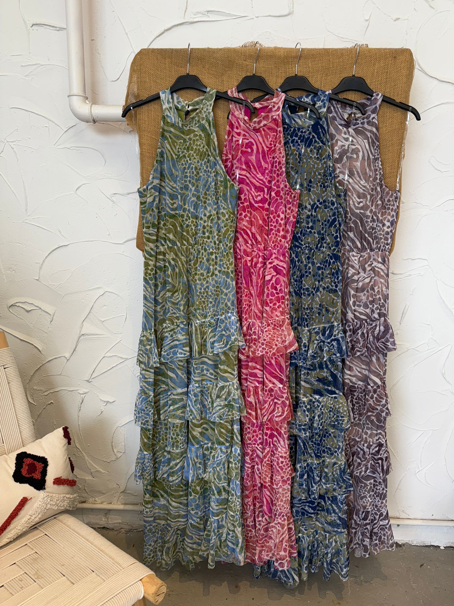 Vestido tres volantes