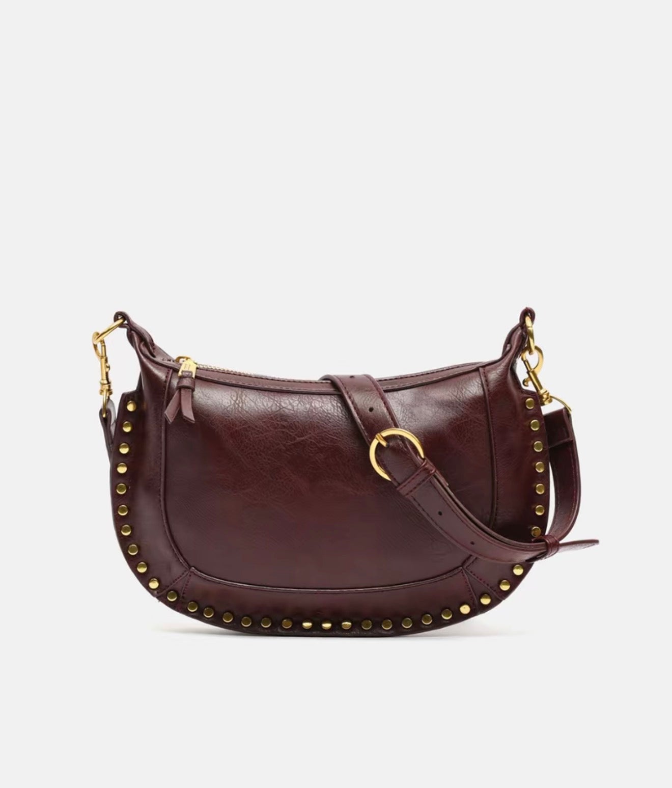 Bolso tachas Burdeos