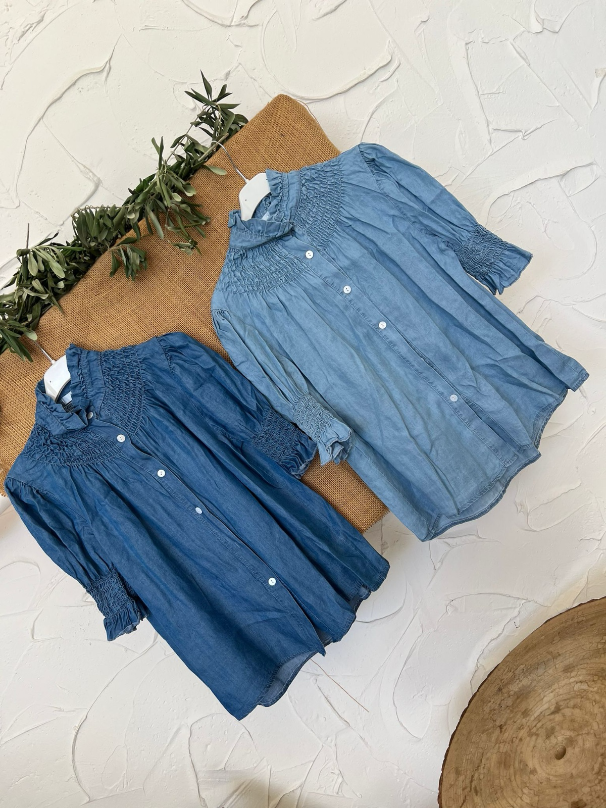 Blusa abeja vaquera oscura