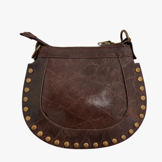 Bolso tachuela marrón